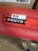 DESCRIPTION: (1) MICROMETER TORQUE WRENCH WITH CASE BRAND/MODEL: PROTO #426F17 INFORMATION: RED CASE RETAIL$: $1041.15 EA SIZE: 120 FT-LB TO 600 FT-LB - 2