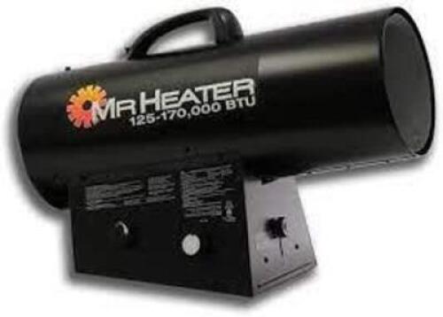 DESCRIPTION: (1) FORCED AIR HEATER BRAND/MODEL: MR HEATER #F271400 RETAIL$: $413.89 EA SIZE: 125,000-170,000 BTU QTY: 1