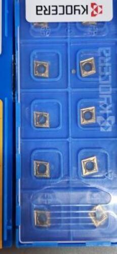 DESCRIPTION: (20) CCMT2151GK CARBIDE TURNING INSERTS BRAND/MODEL: YOCERA CCMT060204GK RETAIL$: $13.16 PER INSERT QTY: 20