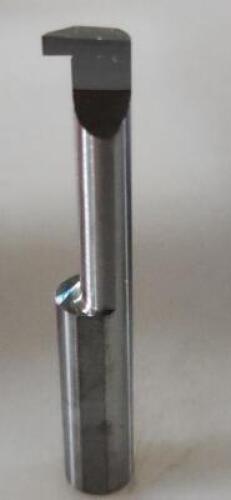 DESCRIPTION: (1) SOLID CARBIDE RETAINING RING GROOVING TOOL BRAND/MODEL: ACCUPRO 05250485 RETAIL$: 66.06 SIZE: 0.088" GROOVE WIDTH, 3/8" MIN HOLE DIA,