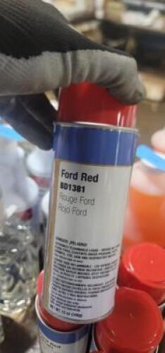 DESCRIPTION: (6) SPRAY PAINT BRAND/MODEL: CLASS C SOLUTIONS GROUP #BD1381 INFORMATION: FORD RED RETAIL$: 8.76 SIZE: 12 OZ QTY: 6