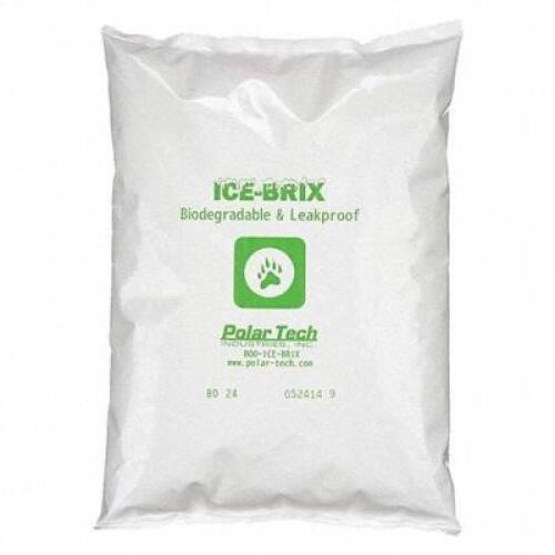 DESCRIPTION: (1) CASE OF (12) COLD PACK BIODEGRADABLE BRAND/MODEL: POLAR TECH #12F376 RETAIL$: $12.59 EA SIZE: 10 lb Wt, 6 in Lg, 6 in Wd QTY: 1