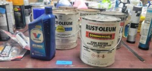 DESCRIPTION: (1) TABLE OF MISC CHEMICALS QTY: 1