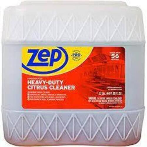 DESCRIPTION: (1) HEAVY DUTY CLEANER DEGREASER BRAND/MODEL: ZEP INFORMATION: CITRUS RETAIL$: $32.99 EA SIZE: 3.5 GAL QTY: 1