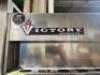 DESCRIPTION: VICTORY TWO DOOR COMMERCIAL REACH IN COOLER. MISSING SHELVING. BRAND / MODEL: VICTORY VR-2 ADDITIONAL INFORMATION 115 VOLT, 1 PHASE, SELL - 3