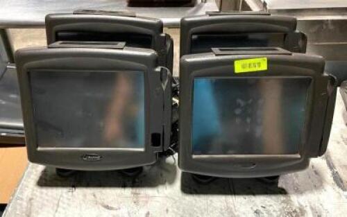 DESCRIPTION: (4) RADIANT SYSTEM POINT OF SALE SYSTEM W/ CASH DRAWERS AND RECEIPT PRINTERS AS SHOWN BRAND / MODEL: RADIANT SYSTEMS LOCATION: AREA #5 QT