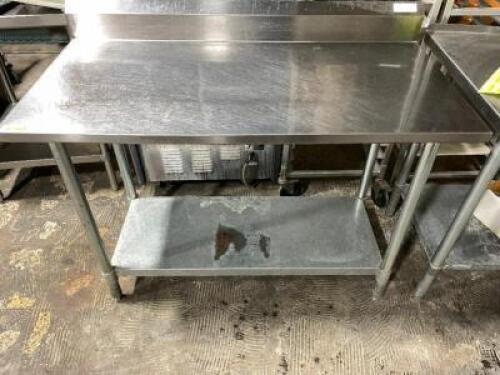 DESCRIPTION: 48" X 24" STAINLESS TABLE SIZE 48" X 24" LOCATION: AREA #1 QTY: 1