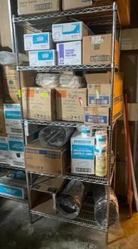 DESCRIPTION: 30" X 24" FIVE TIER WIRE SHELF ADDITIONAL INFORMATION SECOND DAY REMOVAL ONLY FOR THIS ITEM. CONTENTS ARE NOT INCLUDED. SIZE 30" X 24" X