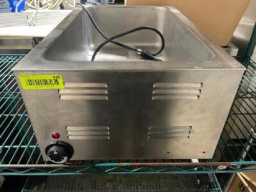 DESCRIPTION: ADCRAFT SINGLE WELL ELECTRIC FOOD WARMER BRAND / MODEL: ADCRAFTRD FW-1200NP LOCATION: AREA #3 QTY: 1