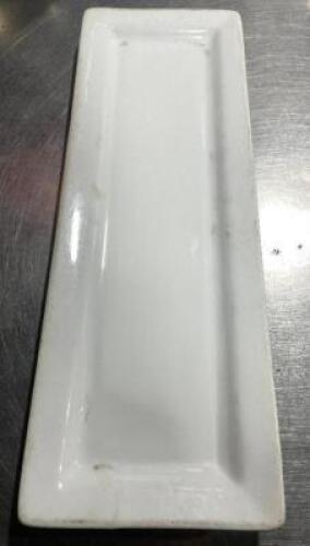 DESCRIPTION: (10) 16" X 8" CHINA PLATES BRAND / MODEL: WORLD CHINA SIZE 16" X 10" LOCATION: AREA #2 THIS LOT IS: SOLD BY THE PIECE QTY: 10