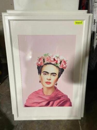 DESCRIPTION: (5) 30" X 20" FRIDA THEMED FRAMED PRINTS ADDITIONAL INFORMATION SEE ADDITIONAL IMAGES LOCATION: AREA #4 THIS LOT IS: ONE MONEY QTY: 1