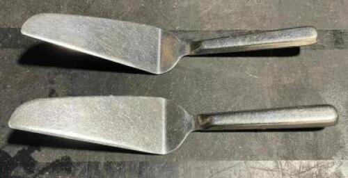 DESCRIPTION: (12) STAINLESS PI SERVERS LOCATION: AREA #2 THIS LOT IS: SOLD BY THE PIECE QTY: 12