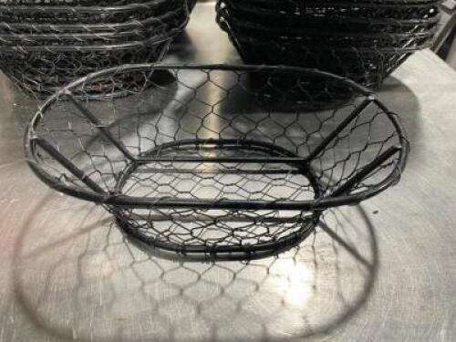 DESCRIPTION: (48) 10" METAL WIRE BREAD BASKETS SIZE 10" LOCATION: AREA #3 THIS LOT IS: SOLD BY THE PIECE QTY: 48