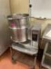 DESCRIPTION: CLEVELAND 12 GALLON JACKETED TILT KETTLE. ELECTRIC BRAND / MODEL: CLEVELAND KET-12T ADDITIONAL INFORMATION SN# WT1967-92J20, 208 VOLT, 3 - 2