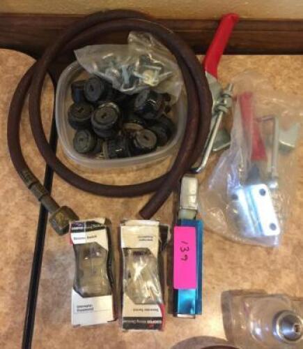 DESCRIPTION: ASSORTED TOOLS AND HARDWARE AS SHOWN LOCATION: SEATING QTY: 1