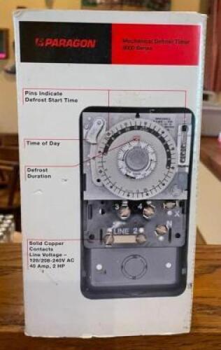 DESCRIPTION: MECHANICAL DEFROST TIMER BRAND / MODEL: PARAGON LOCATION: SEATING QTY: 1