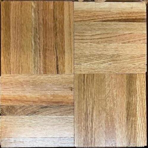 (2) - CASES OF 12" X 12" WOOD FLOORING PANELS