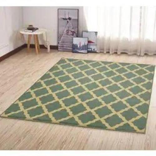 OTTOHOME NON-SLIP RUBBERBACK ELEGANT TRELLIS 5X7 INDOOR AREA RUG