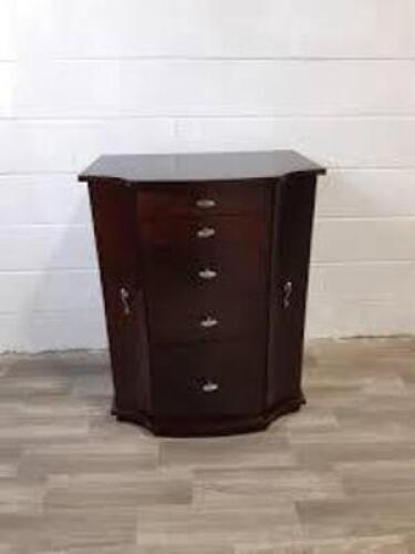 DESCRIPTION: (1) MULTI-USE MODERN NIGHTSTAND BRAND/MODEL: HABITAT RESTORE INFORMATION: WOOD RETAIL$: $145.00 EA SIZE: 36" X 20" X 28" QTY: 1
