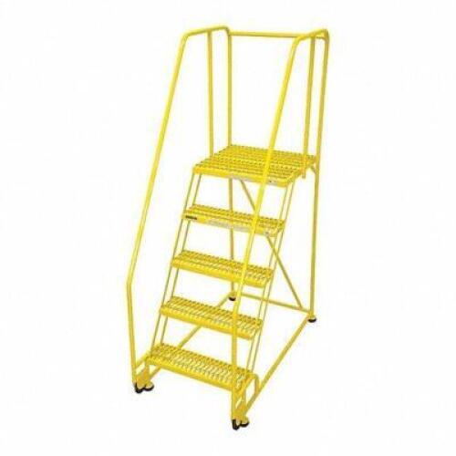 DESCRIPTION: (1) TILT AND ROLL LADDER BRAND/MODEL: COTTERMAN #21VD47 INFORMATION: YELLOW RETAIL$: $572.56 EA SIZE: 50 IN PLATFORM HT, 20 IN PLATFORM D