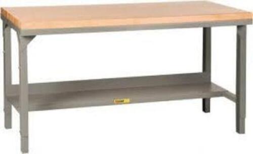 DESCRIPTION: (1) FIXED WORK TABLE BRAND/MODEL: LITTLE GIANT/MT1-2448-18 INFORMATION: GRAY/LOAD CAPACITY: 2,000 LBS RETAIL$: $1531.36 EA SIZE: 24"D X 3
