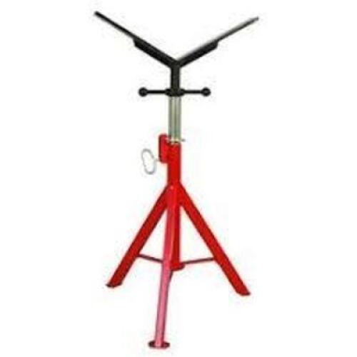 DESCRIPTION: (1) SUPER JACK V-HEAD STRAIGHT PIPE STAND BRAND/MODEL: ROTHENBERGER INFORMATION: RED RETAIL$: $79.99 EA QTY: 1