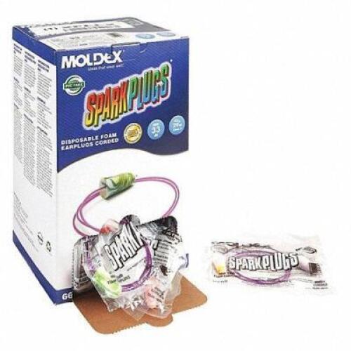 DESCRIPTION: (2) BOXES OF (100) PACKS OF EAR PLUGS BRAND/MODEL: MOLDEX #2FLL2 INFORMATION: MULTICOLOR RETAIL$: $48.57 PER BOX SIZE: 33 DB NRR QTY: 2