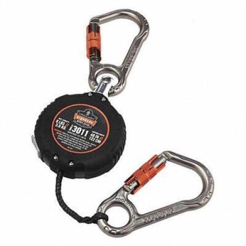 DESCRIPTION: (2) RETRACTABLE LANYARD BRAND/MODEL: ERGODYNE #55EE59 INFORMATION: BLACK RETAIL$: $71.72 EA SIZE: 8 LB CAPACITY QTY: 2