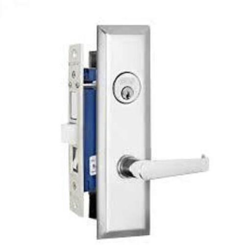 DESCRIPTION: (2) MORISE LEVER LOCK DOOR HANDLE BRAND/MODEL: MARKS USA #7NY92F/26D INFORMATION: SILVER RETAIL$: $162.16 EA QTY: 2