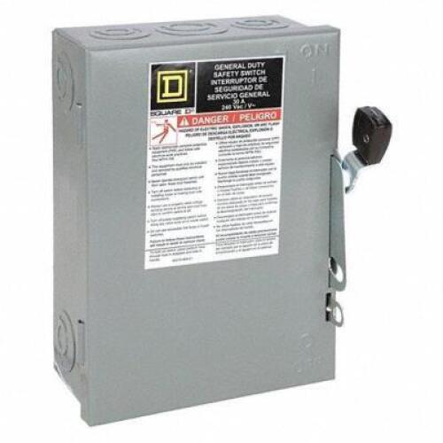 DESCRIPTION: (2) SAFETY SWITCH BRAND/MODEL: SQUARE D #1H247 RETAIL$: $130.18 EA QTY: 2