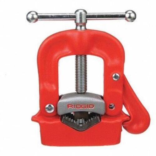 DESCRIPTION: (1) BENCH YOKE VISE BRAND/MODEL: RIDGID #1ED98 INFORMATION: ORANGE RETAIL$: $265.24 EA SIZE: 1/8" TO 2" QTY: 1