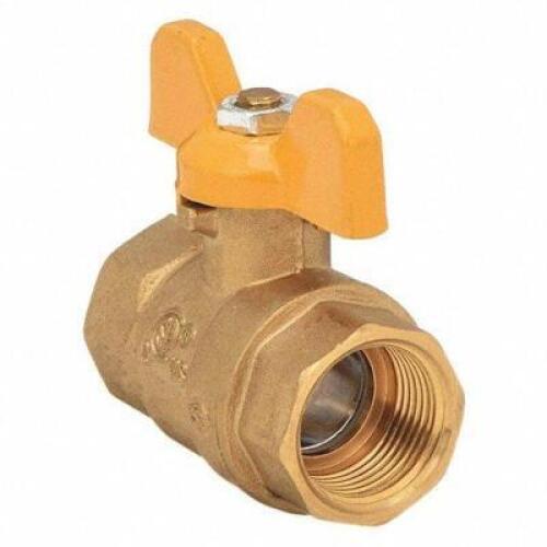 DESCRIPTION: (3) BALL VALVE BRAND/MODEL: PRODUCT NUMBER #1WMH2 INFORMATION: BRASS WITH YELLOW TOP RETAIL$: $27.53 EA SIZE: 1" PIPE SIZE QTY: 3