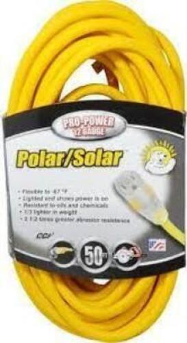 DESCRIPTION: (1) OUTDOOR EXTENSION CORD BRAND/MODEL: POLAR/SOLAR #54094354 INFORMATION: YELLOW RETAIL$: $162.06 EA SIZE: 25' 10/3 GAUGE QTY: 1