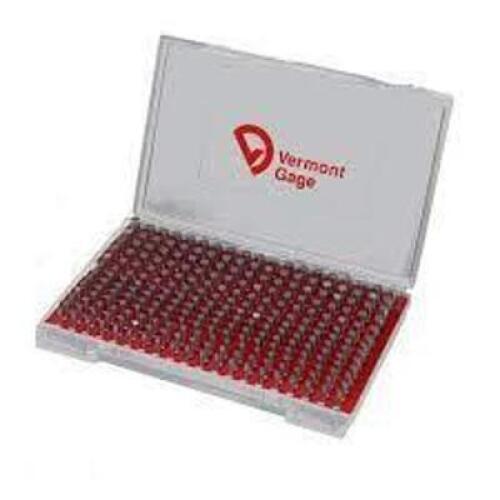 DESCRIPTION: (1) PIN GAGE SET BRAND/MODEL: VERMONT GAGE/101100500 INFORMATION: CLASS ZZ/250-PIECES/MINOR DAMAGES TO CASE, MUST COME INTO INSPECT RETAI