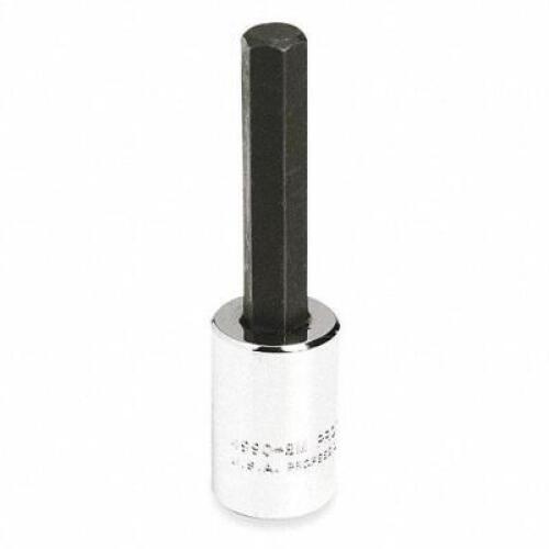 DESCRIPTION: (12) HEX SOCKET BITS BRAND/MODEL: PROTO #426H82 INFORMATION: CHROME RETAIL$: $13.59 EA SIZE: 5MM TIP, 3/8 IN DRIVE SIZE, 2 23/32 IN OVERA