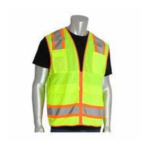 DESCRIPTION: (1) PACK OF (5) SAFETY HI-VIS VEST BRAND/MODEL: PIP #302-0700-LY/XL RETAIL$: $64.95 EA SIZE: XL QTY: 1