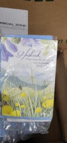 DESCRIPTION: (1) BOX OF APPROX (80) MISC GREETING CARDSQTY: 1