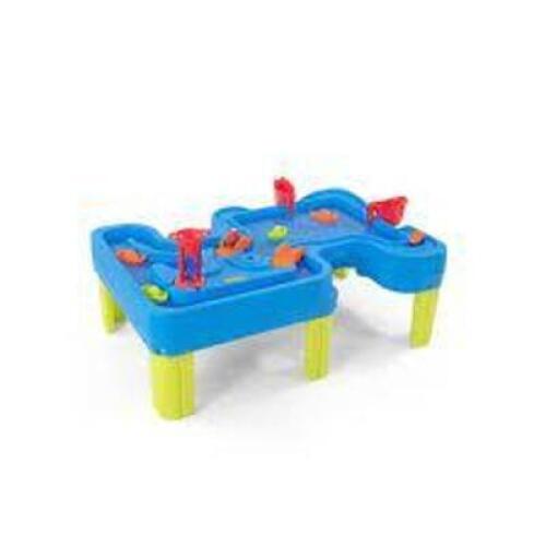 DESCRIPTION: (1) BIG RIVER AND ROADS WATER PLAY TABLE BRAND/MODEL: SIMPLAY3 RETAIL$: $125.00 EA SIZE: 1-1/2 YEARS + QTY: 1