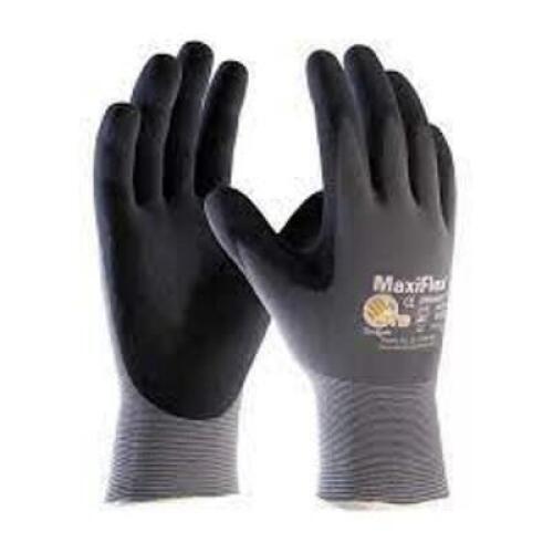 DESCRIPTION: (2) PACKS OF (12) NITRILE COATED GLOVES BRAND/MODEL: PIP MAXIFLEX INFORMATION: BLACK AND CREAM FLORAL RETAIL$: $162.90 EA SIZE: SIZE LARG
