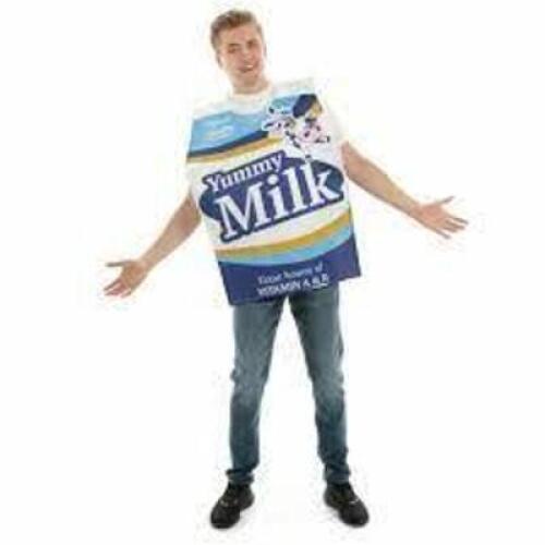 DESCRIPTION: (1) MILK CARTON ADULT COSTUME BRAND/MODEL: BRYBELLY RETAIL$: $33.75 EA SIZE: ADULT SIZE QTY: 1