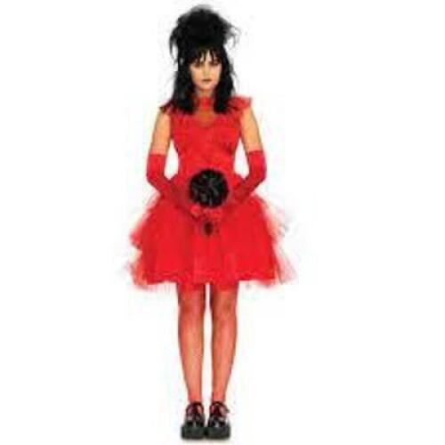 DESCRIPTION: (1) BEETLE BRIDE SATIN AND LACE HALLOWEEN COSTUME BRAND/MODEL: 86730 00301 RETAIL$: $80.00 EA SIZE: SIZE SMALL QTY: 1