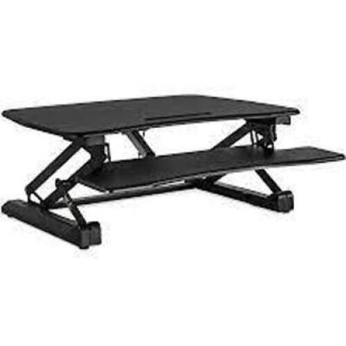 DESCRIPTION: (1) SIT AND STAND DESK CONVERTER BRAND/MODEL: MOUNT IT #MI-7927E RETAIL$: $219.00 EA SIZE: 37X23X631 QTY: 1