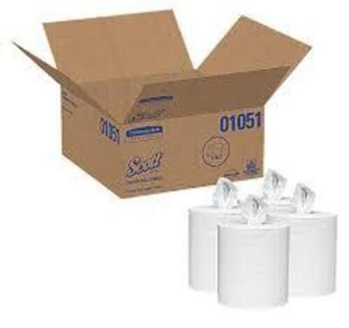 DESCRIPTION: (1) CASE OF (6) ROLLS OF CENTER PAPER TOWELS BRAND/MODEL: SCOTT #0103210 RETAIL$: $61.99 EA QTY: 1