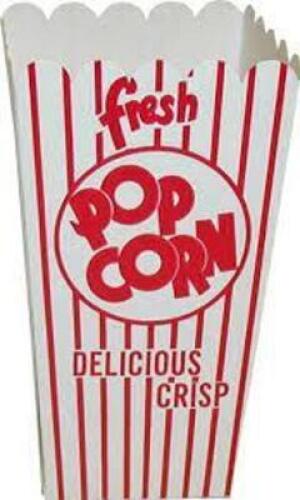 DESCRIPTION: (2) BOXES OF APPROX (500) POPCORN BOXES BRAND/MODEL: DIXIE RETAIL$: $70.00 EA SIZE: 2.5X3.5X6.25 QTY: 2