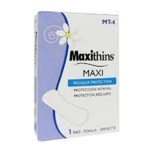 DESCRIPTION: (1) PACK OF (250) VENDING MACHINE MAXI PADS BRAND/MODEL: MAXITHINS/MT-4 INFORMATION: INDIVIDUALLY PACKED/FOR USE WITH: DUAL VENDING MACHI