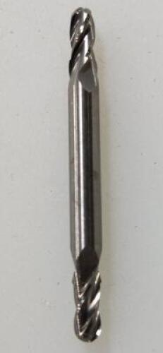 DESCRIPTION: (1) SOLID CARBIDE DOUBLE END BALL END MILL BRAND/MODEL: HERTEL 74600075 RETAIL$: 37.68 SIZE: 5/32" DIA 5/16" LOC QTY: 1