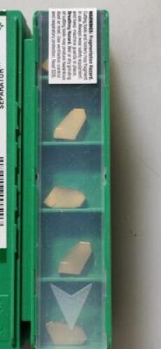 DESCRIPTION: (30) CARBIDE PARTING INSERTS BRAND/MODEL: WIDIA 512116 RETAIL$: $ 12.80 PER INSERT QTY: 30