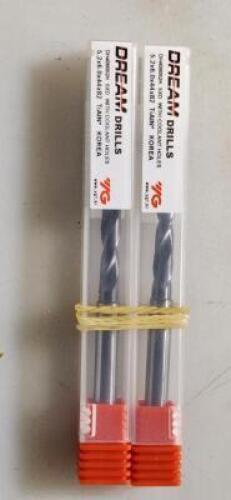 DESCRIPTION: (2) HIGH PERFORMANCE CARBIDE DRILL BRAND/MODEL: YG1 DH408052 RETAIL$: $59.70 EA SIZE: 5.2mm QTY: 2