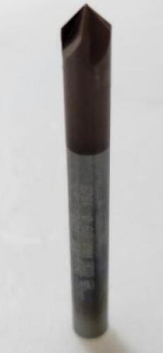 DESCRIPTION: (4) SOLID CARBIDE CHAMFER MILLS BRAND/MODEL: GUHRING 6784 RETAIL$: $58.83 EA SIZE: 6mm 90 DEG. INC. ANGLE QTY: 4
