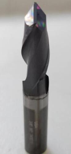 DESCRIPTION: (2) SOLID CARBIDE DRILL MILLS BRAND/MODEL: MELIN TOOL 56087 RETAIL$: $ 48.59 EA SIZE: 3/8" 1" LOC QTY: 2
